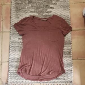 Prana Foundation Short Sleeve Women's V-Neck Top xs